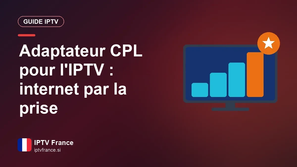 Adaptateur CPL branché sur une prise et relié à une télé